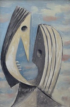 パブロ・ピカソ Painting - 接吻 1929 キュビズム パブロ・ピカソ